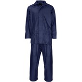 Supertouch Navy Polyester/PVC Rainsuit