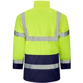 Supertouch Yellow/Navy Hi Vis Two Tone Waterproof Parka Jacket