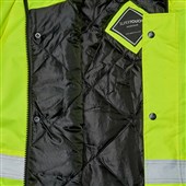 Supertouch Yellow/Navy Hi Vis Two Tone Waterproof Parka Jacket
