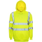 Supertouch Yellow Hi Vis Hooded Sweatshirt