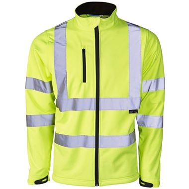 Supertouch Yellow Hi Vis Softshell Jacket (3L)