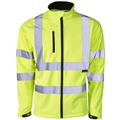 Supertouch Yellow Hi Vis Softshell Jacket (3L)