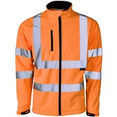 Supertouch Orange Hi Vis Softshell Jacket (3L)