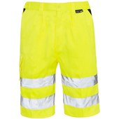 Supertouch Yellow Polycotton Hi Vis Shorts