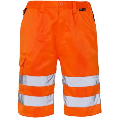 Supertouch Orange Polycotton Hi Vis Shorts