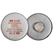 3M 2138 P3 Nuisance Odour Particulate Filter For 6000 7500 Series Masks (Pair)