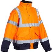 Blackrock Rail Orange Two Tone Padded Waterproof Hi Vis Bomber Jacket