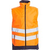 Blackrock Rail Orange Performance Padded Hi Vis Bodywarmer