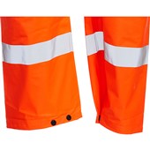 Blackrock Rail Orange Lightweight PU Waterproof Hi Vis Trousers