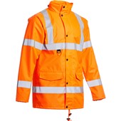 Blackrock Rail Orange Class 4:3 Breathable Waterproof Hi Vis Jacket