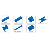 Microplast Blue Detectable Assorted Catering Plasters (Pack 100)