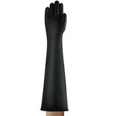 Ansell AlphaTec 87-108 Long Arm Heavy Duty Rubber Chemical Resistant Gauntlet 61cm