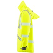 Leo Workwear Clovelly Yellow EcoViz 15K Performance+ Waterproof Breathable Executive Hi Vis Jacket