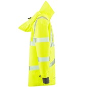 Leo Workwear Clovelly Yellow EcoViz 15K Performance+ Waterproof Breathable Executive Hi Vis Jacket