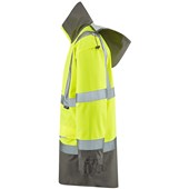 Leo Workwear Torridge Yellow EcoViz Mesh Lined Breathable Waterproof Hi Vis Jacket