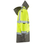 Leo Workwear Torridge Yellow EcoViz Mesh Lined Breathable Waterproof Hi Vis Jacket