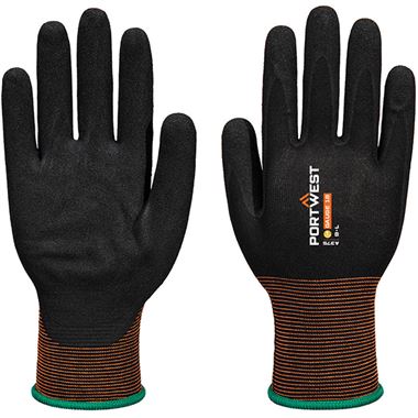 Portwest A375 GP18 Nitrile Double Dip Grip Glove with Sandy Nitrile Coating - 18g 