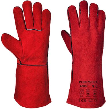 Portwest A500 Welders Gauntlet Red 