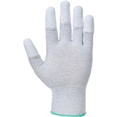 MultiSAVE Pack 12 - Portwest AB198 ESD Antistatic PU Fingertip Gloves 13g (12 Pairs)