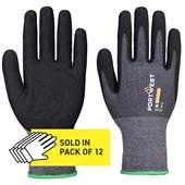 MultiSAVE 12 Pack - Portwest AP12 SG Eco Friendly Grip Glove with Nitrile Micro Foam Coating - 15g (Pack 12)