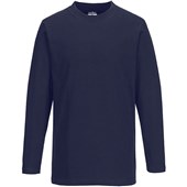 Portwest B196 Turin Cotton Long Sleeved T-Shirt 195g