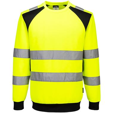 Portwest CD805 WX2 Yellow Eco Friendly Hi Vis Sweatshirt