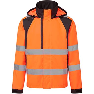 Portwest CD860 WX2 Orange Eco Friendly Waterproof Hi Vis Rain Jacket