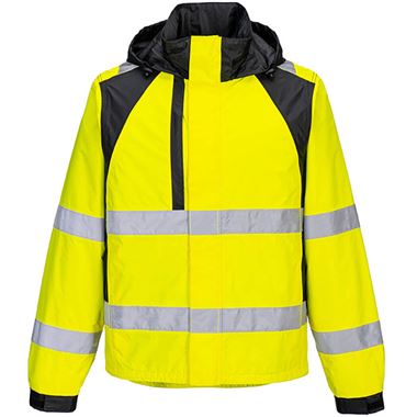 Portwest CD860 WX2 Yellow Eco Friendly Waterproof Hi Vis Rain Jacket