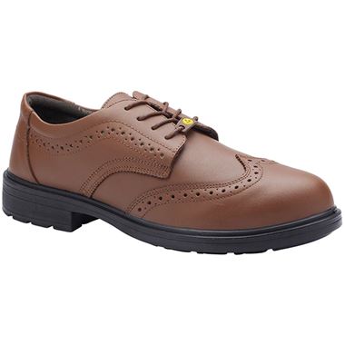 Blackrock CF37 Brown Composite Metal Free Water Resistant Brogue Safety Shoe S3L FO SR ESD