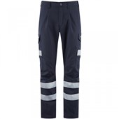 Leo Workwear Winsford EcoViz Women's Navy Stretch Hi Vis Cargo Trouser