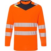 Portwest DX416 DX4 Orange Long Sleeved Hi Vis T-Shirt