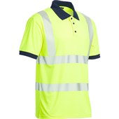 Blackrock Yellow GRS Sustainable Eco Hi Vis Polo Shirt