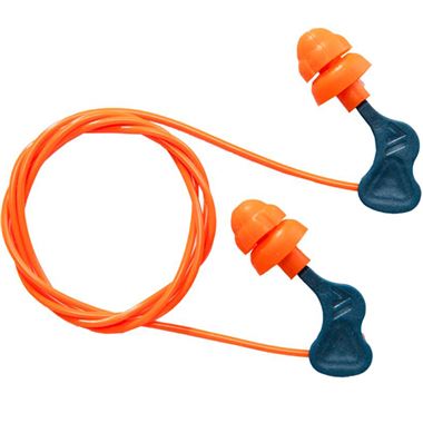 Portwest EP22 Easy Fit TPR Corded Ear Plugs in Storage Container (1 Pair) - SNR 28dB