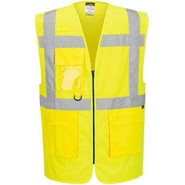 Portwest Essential ES476 Yellow Hi Vis Executive Vest