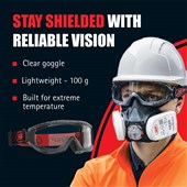 JSP EVO Safety Goggle AGM020-623-000 - Anti-Mist & Anti Scratch MistResist+ Lens