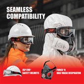JSP EVO Safety Goggle AGM020-623-000 - Anti-Mist & Anti Scratch MistResist+ Lens