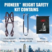 JSP FAR1103 Pioneer Adjustable Restraint Kit - 1 Point Harness + 2m Adjustable Lanyard