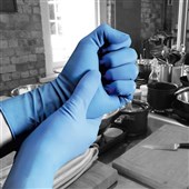 Polyco Bodyguards FHD50 Finite HD Blue Nitrile Powder Free Disposable Glove AQL1.5 (Box 50)