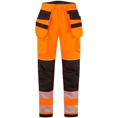 Portwest Modaflame PW3 FR427 Rail Orange Inherent Flame Retardant Anti Static Arc Flash Waterproof Padded Hi Vis Winter Holster Trousers