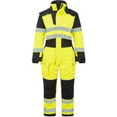 Portwest FR516 PW3 Modaflame Rain+ Multi-Norm Yellow Flame Resistant Anti Static Arc Hi Vis Winter Coverall