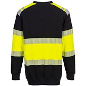 Portwest Modaflame PW3 FR716 Yellow ARC Flash Flame Retardant Inherent Hi Vis Class 1 Sweatshirt