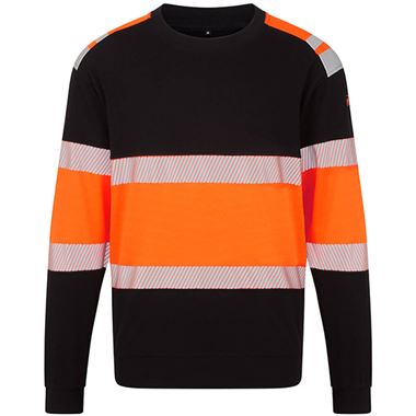Portwest Modaflame PW3 FR737 Orange Inherent Flame Retardant Anti Static Arc Flash Class 1 Hi Vis Sweatshirt