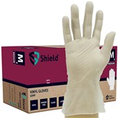 Polyco Shield GD09 Clear Vinyl Powder Free Disposable Gloves AQL1.5 (Box 100)