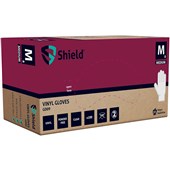 Polyco Shield GD09 Clear Vinyl Powder Free Disposable Gloves AQL1.5 (Box 100)