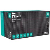 Polyco Bodyguards GL100 Finite Black Heavy Duty Diamond Grip Nitrile Disposable Gloves AQL1.5 (Box 100)