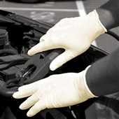 Polyco Bodyguards GL818 Latex Powdered Disposable Glove AQL4.0 Box 100