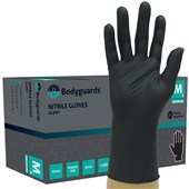 Polyco Bodyguards GL897 Black Nitrile Powder Free Disposable Glove AQL1.5 (Box 100)