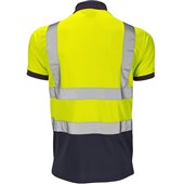 Supertouch Yellow/Navy Hi-Vis Two Tone Polo Shirt