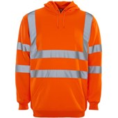 Supertouch Orange Hi Vis Hooded Sweatshirt