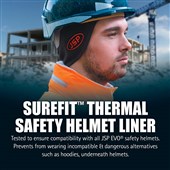 JSP Surefit Thermal Safety Helmet Beanie AHV002-301-100